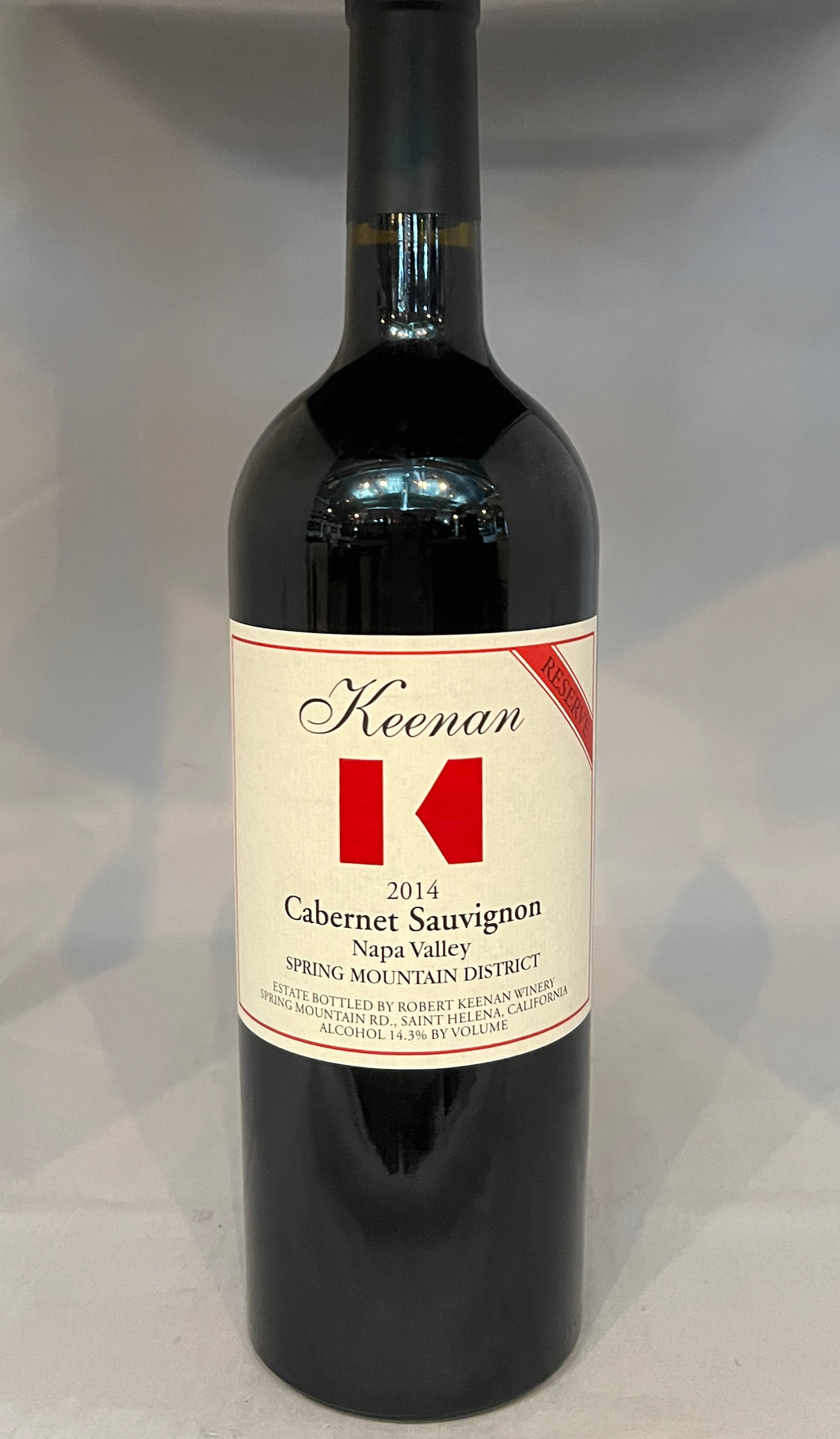 Keenan Reserve Cabernet Sauvignon 2014, Spring Mountain District