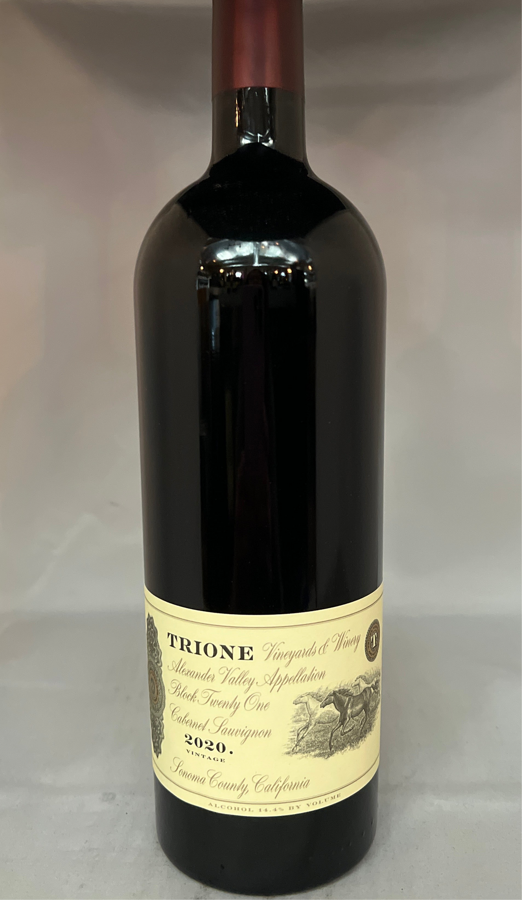 Trione Vineyards Block 21 Alexander Valley Appellation Cabernet Sauvignon 2020, Sonoma County