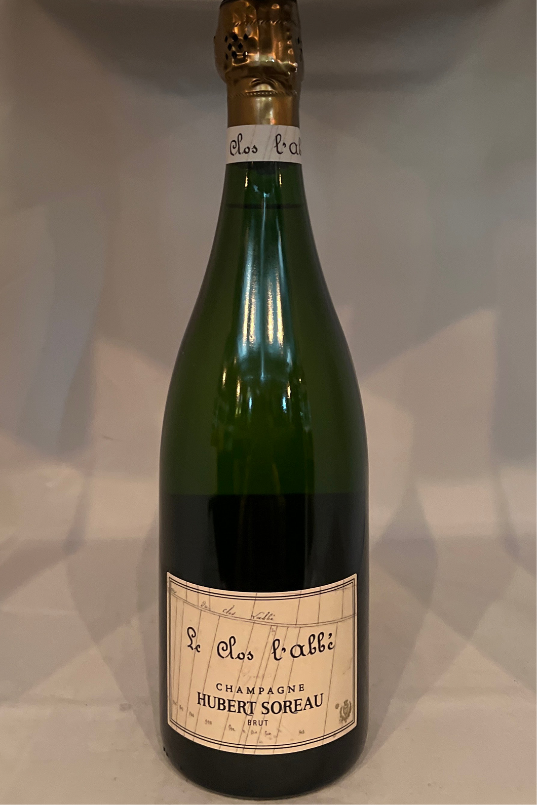 Champagne Hubert Soreau Le Clos l’abbe Brut Nature 2013