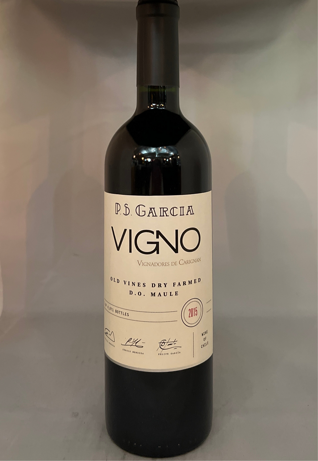 P.S. Garcia Vigno Carignan 2015, Maule