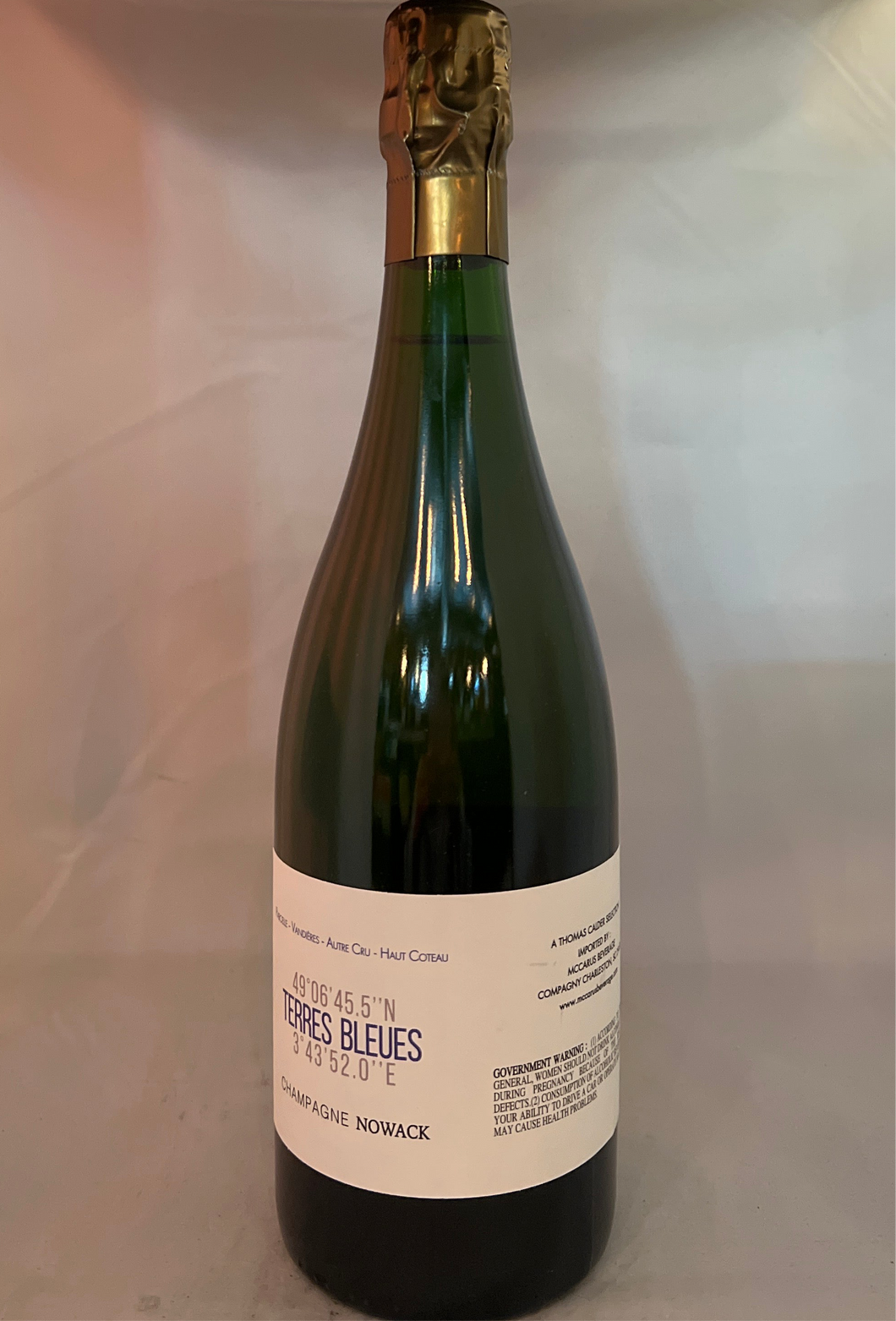 Champagne Domaine Nowack Terres Bleues 2020, Extra Brut
