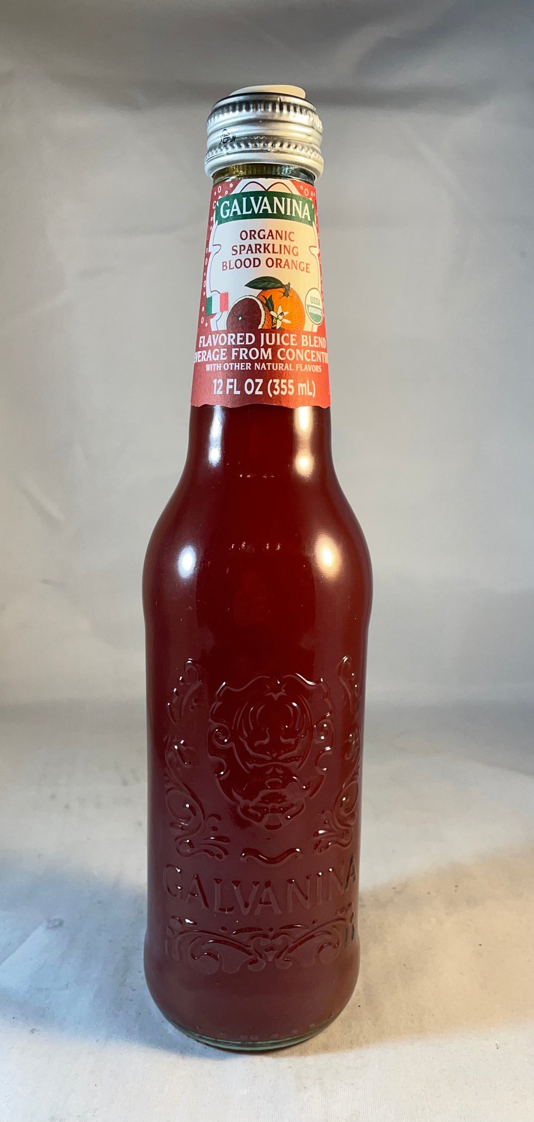 Galvanina Organic Sparkling Blood Orange Soda, Italy