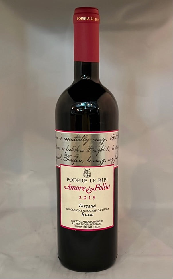 Podere Le Ripi Amore & Follia Toscana Rosso IGT 2019, Tuscany Italy