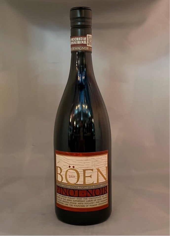 Boen Tri-County Pinot Noir 2022, Monterey, Sonoma, Santa Barbara