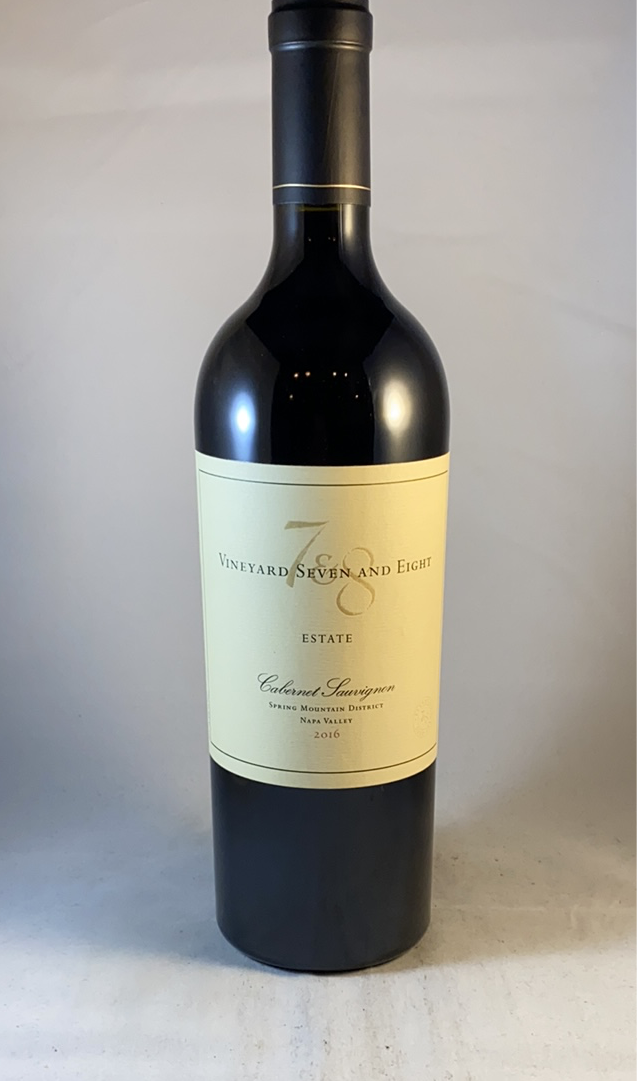 Vineyard Seven and Eight Estate Cabernet Sauvignon 2016, Spring Mountain Napa Valley CA