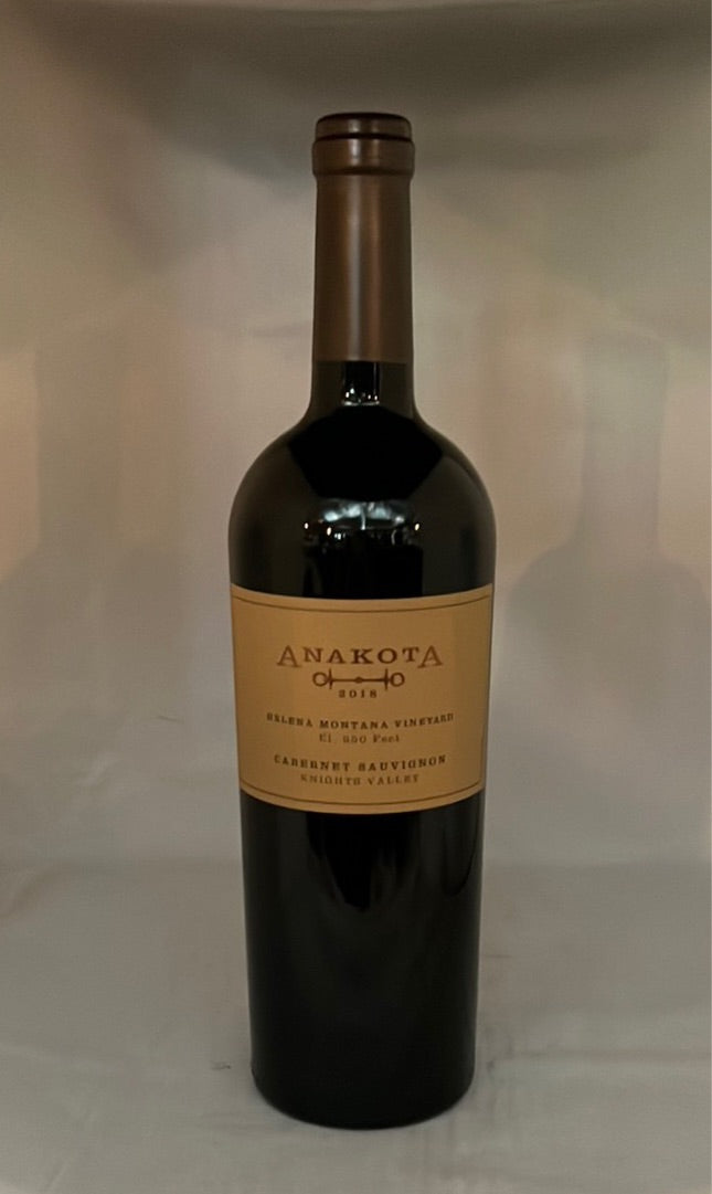 Anakota Cabernet Sauvignon Helena Vineyard 2018, Knight’s Valley