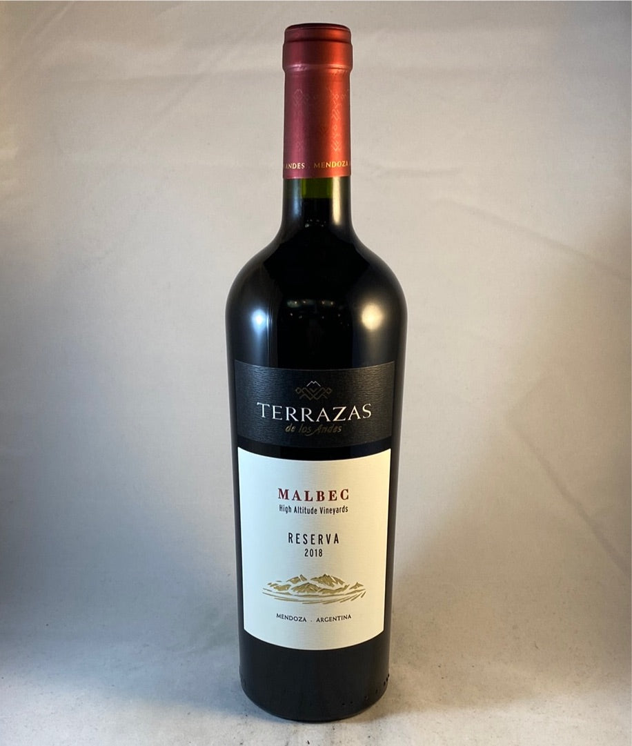 Terrazas de los Andes Malbec Reserva 2018, Mendoza Argentina