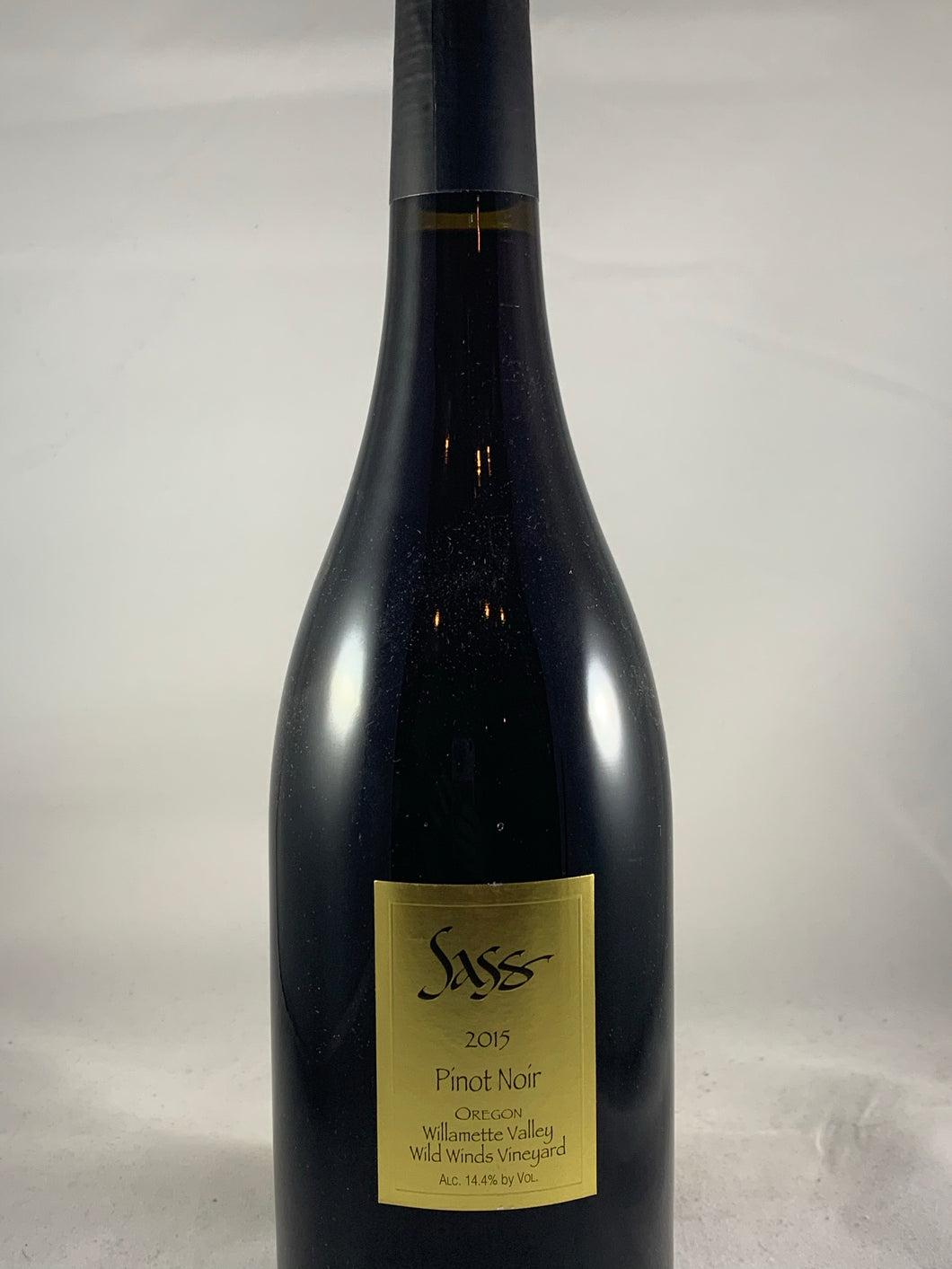 Sass Wild Winds Vineyard Pinot Noir 2015, Willamette, Oregon