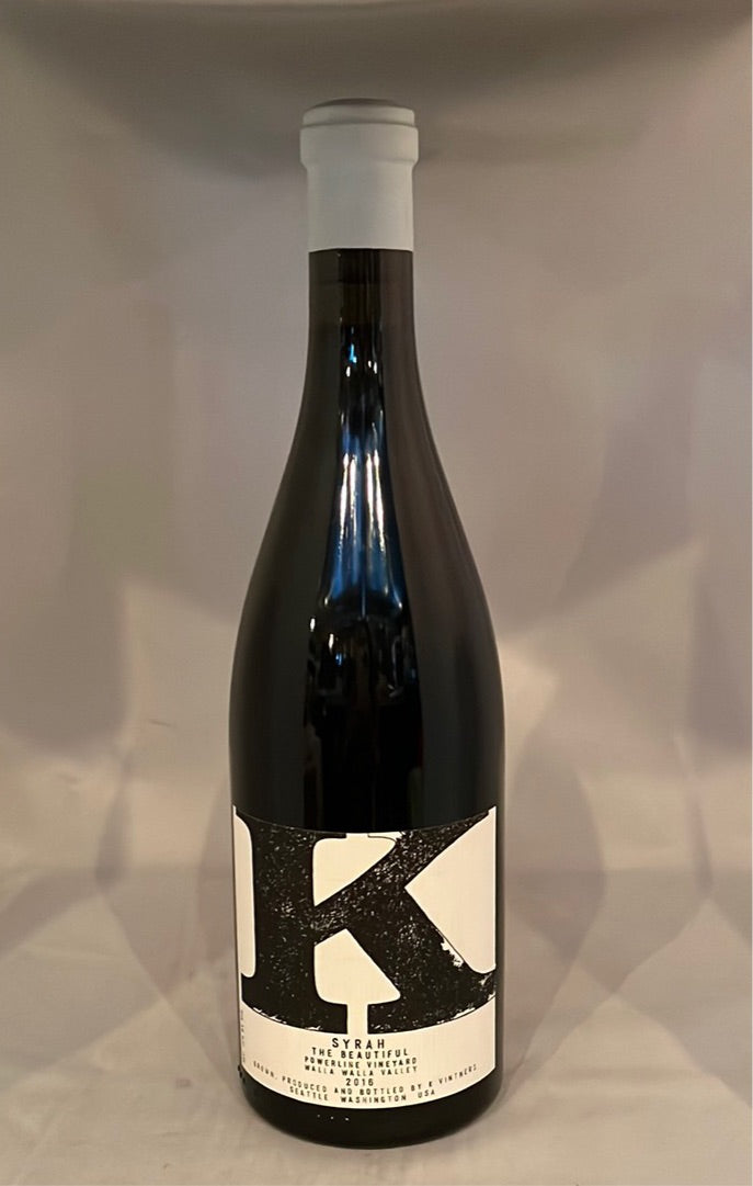 K Vintners The Beautiful Powerline Vineyard Syrah 2016, Walla Walla Valley