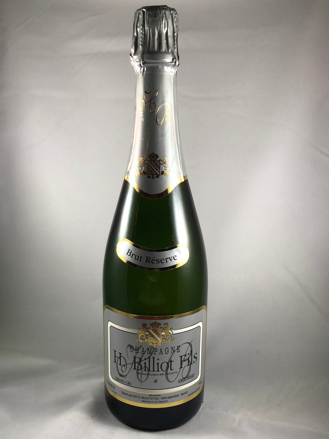 H. Billiot Fils Brut Grand Cru Champagne 2018, Ambonnay, France