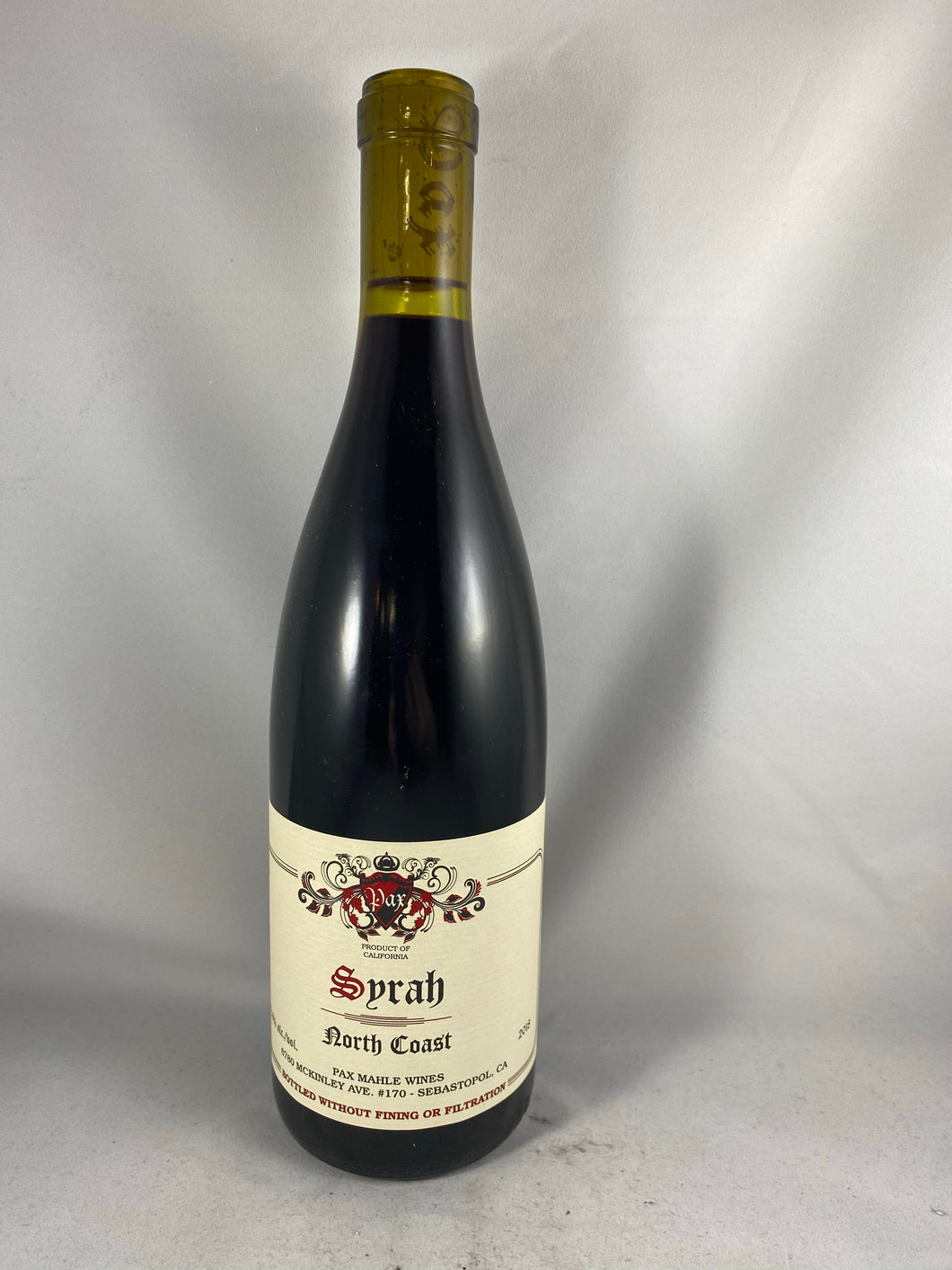 Pax Mahile Wines Syrah 2018, North Coast