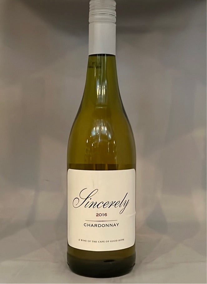 Sincerely Chardonnay 2016, South Africa