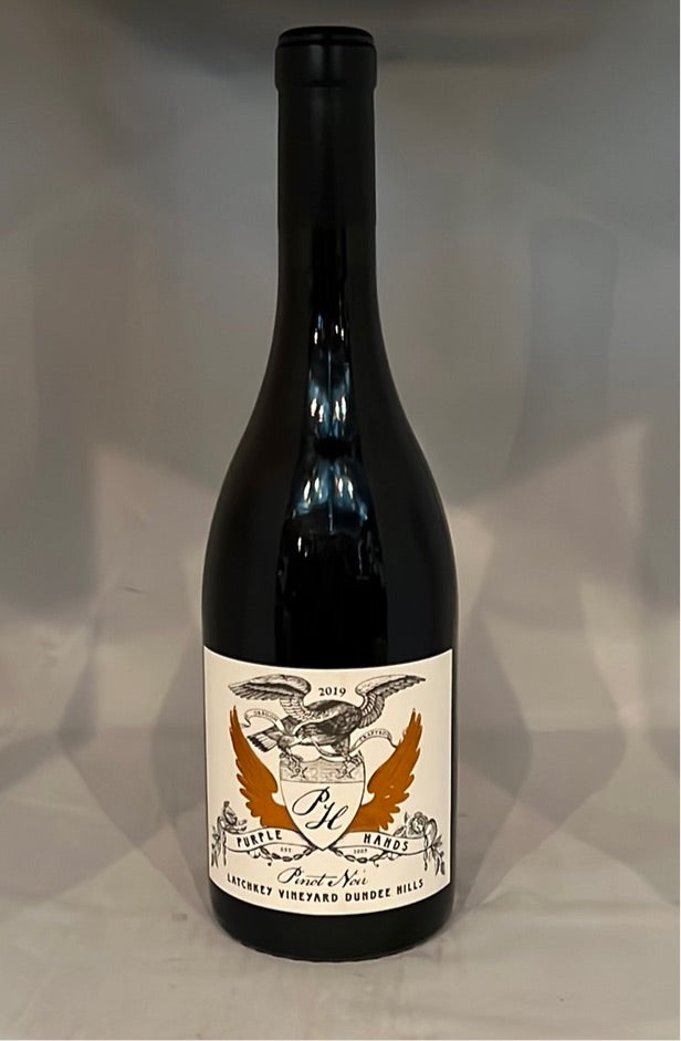 Purple Hands Winery Latchkey Vineyard Pinot Noir 2019, Dundee Hills
