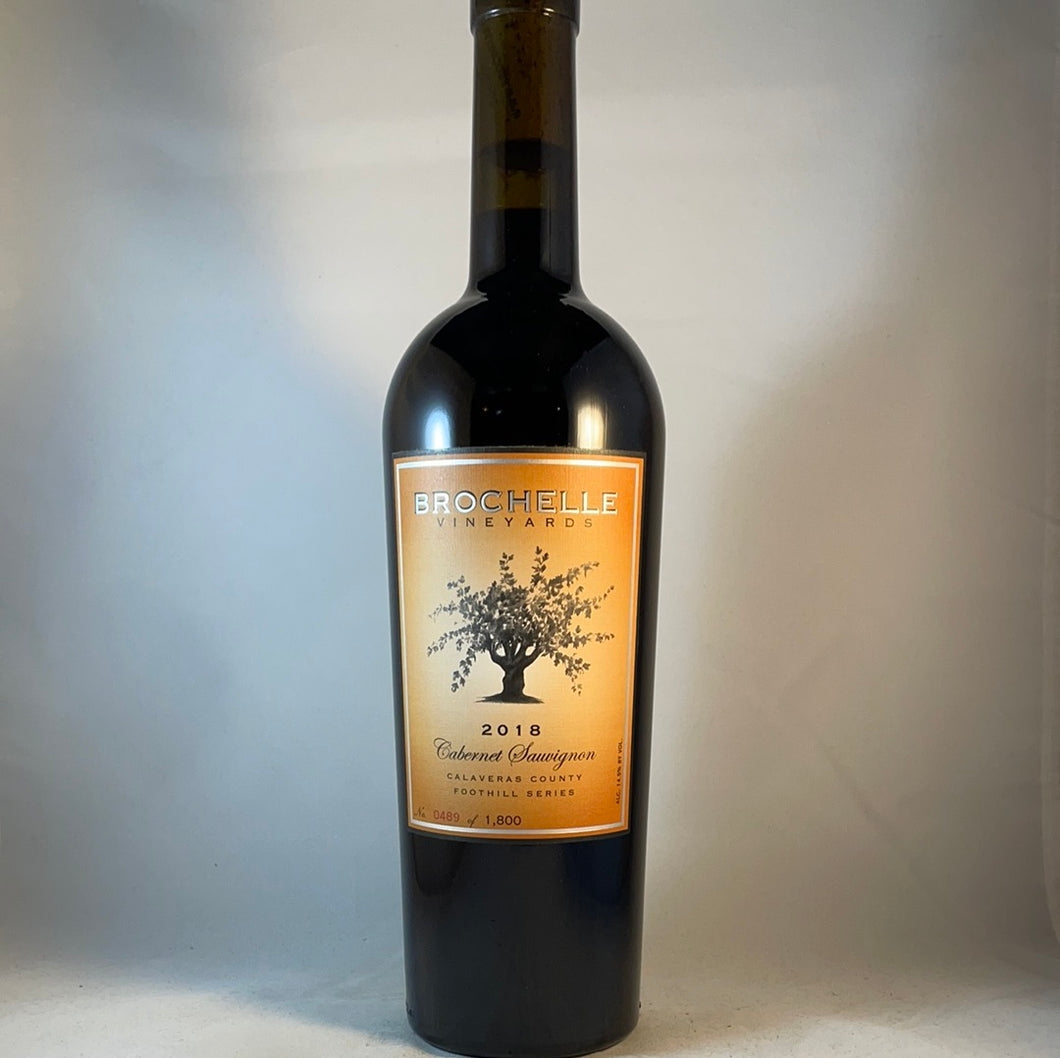 Brochelle Vinyards Foothill Series Cabernet Sauvignon 2018, Calaveras County CA