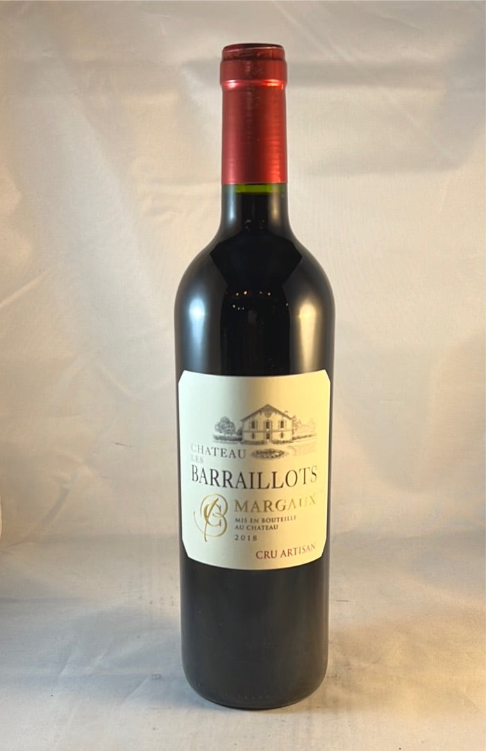 Chateau Les Barraillots Margaux Cru Artisan 2018, Bordeaux