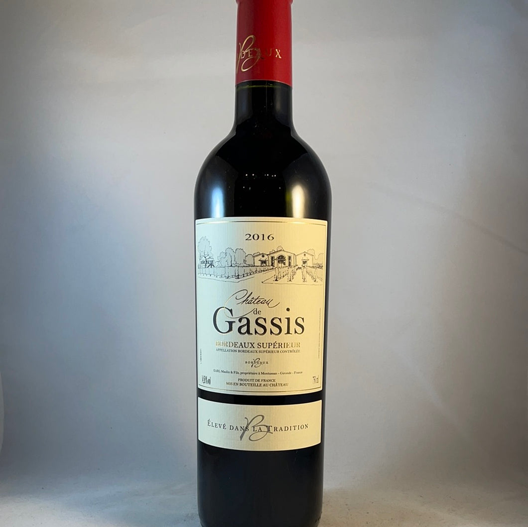 Chateau de Gassis Bordeaux Superieur 2016, France