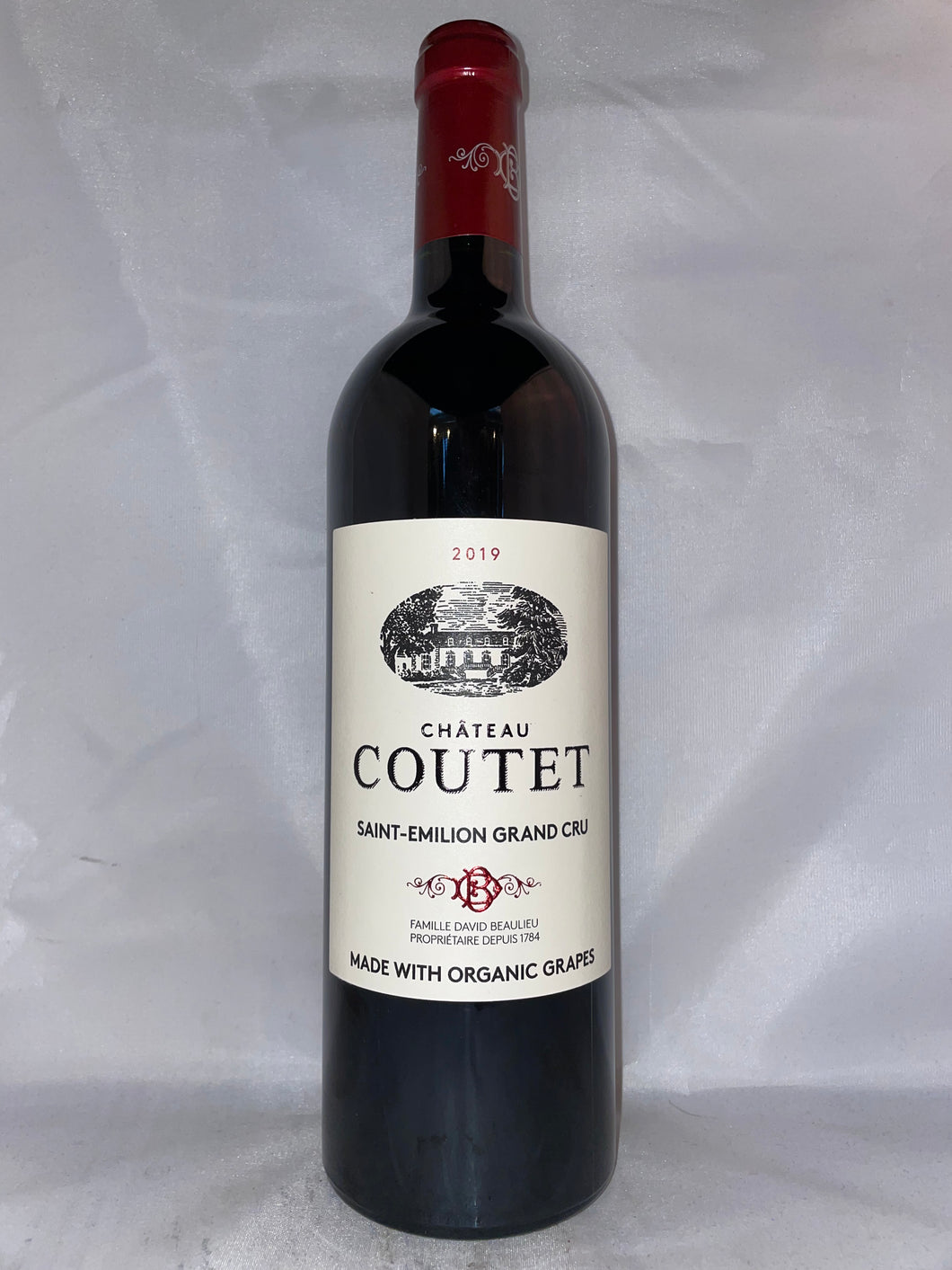 Château Coutet Saint-Emilion Grand Cru Organic Grapes Red Bordeaux 2019, France