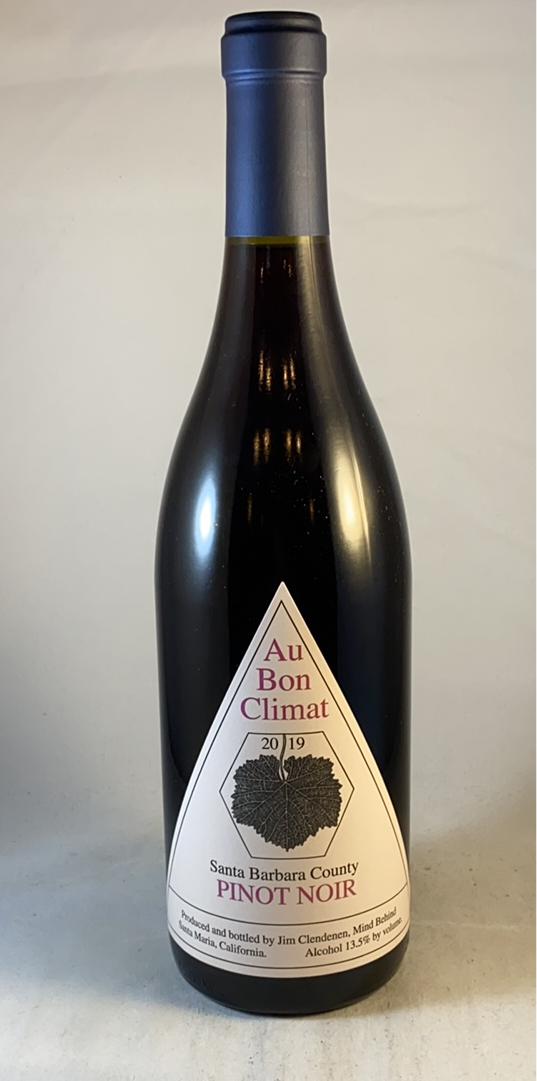 Au Bon Climat Santa Barbara County Pinot Noir 2019, Santa Barbara CA