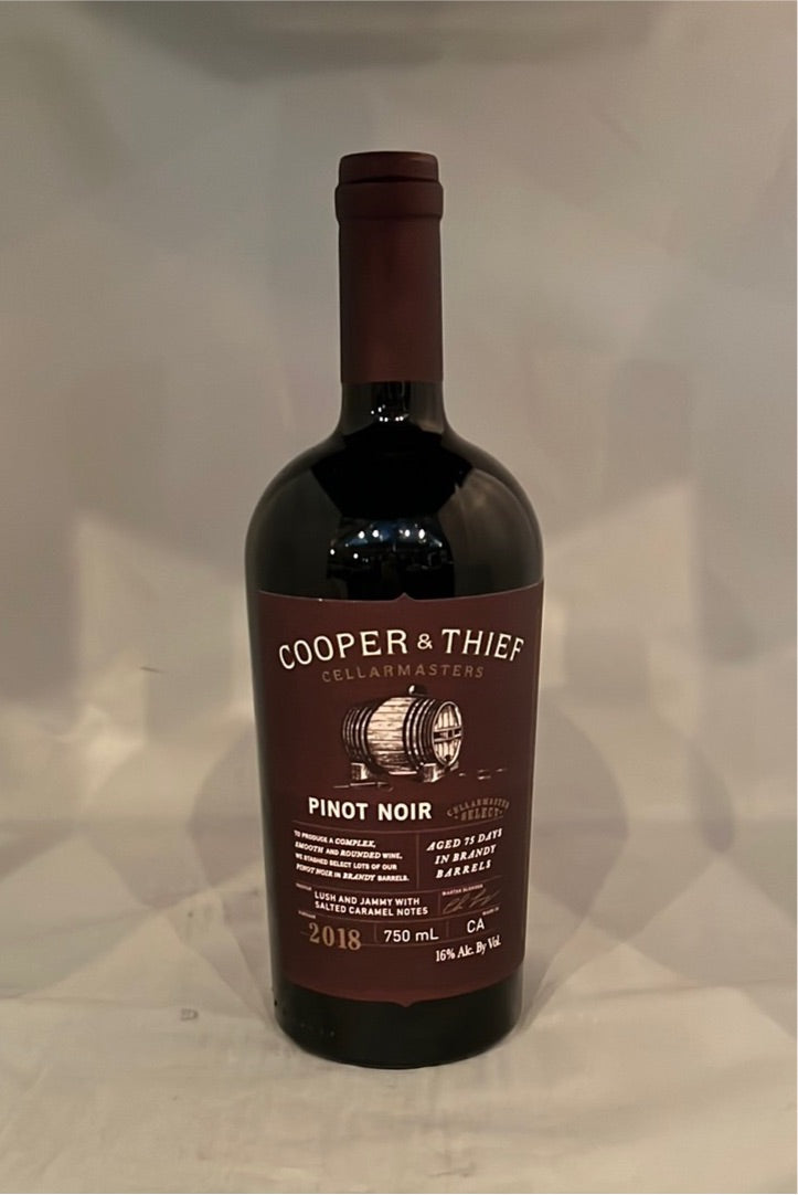 Cooper & Thief Brandy Aged Pinot Noir 2018, CA