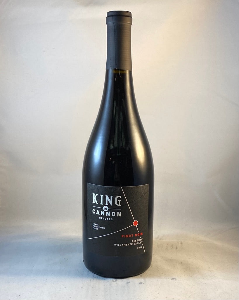King & Cannon Cellars Willamette Valley Pinot Noir Reserve 2018